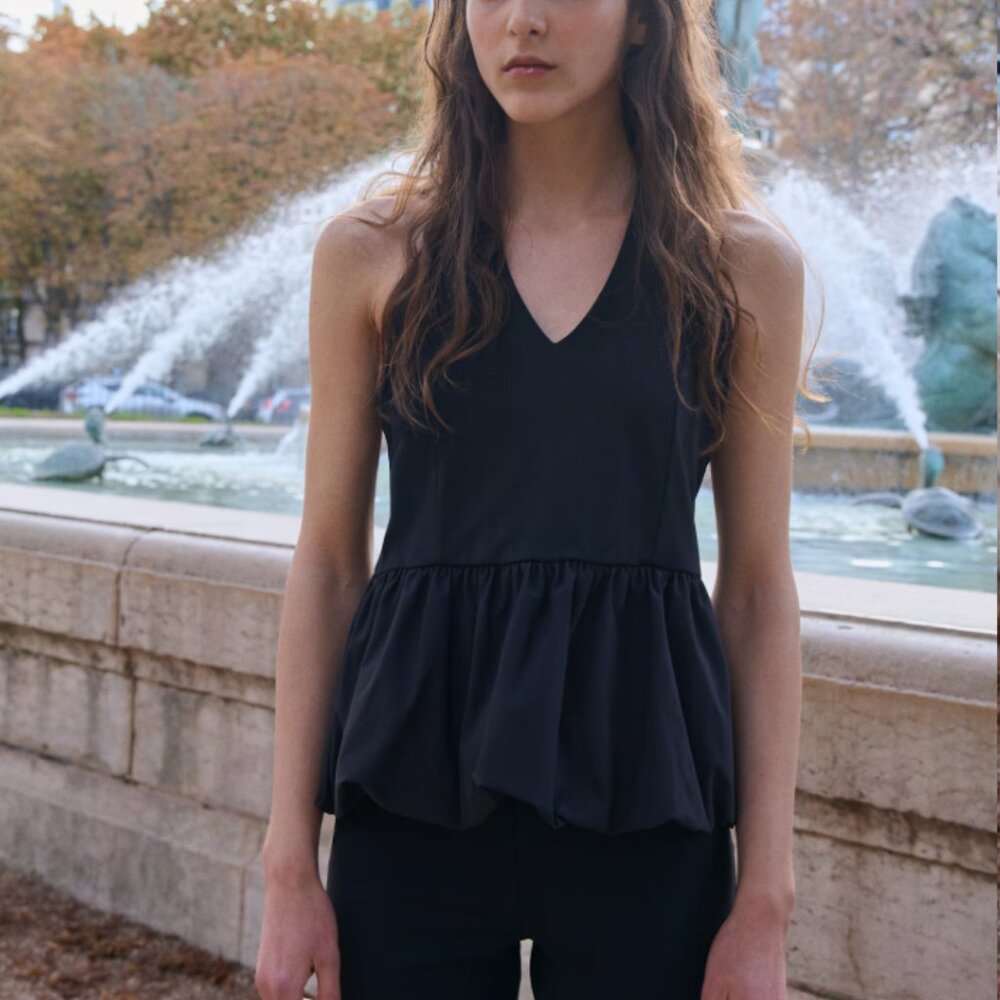 NWT H&M Peplum Halterneck Top